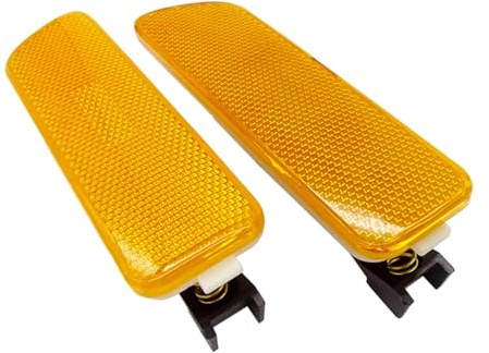 2 Stück Front Seitenmarkierungsleuchten Blinker Blinker for Golf 4 MK4 1999–2005 Blinkerglas(Yellow)