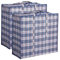 2x Storage Bag, Umzugtasche, Jumbo Karton Travel Organizer, Reißverschluss und Griffen, große Garment Bag, Aufbewahrungstasche 20 kg Einkaufstasche für Kleidung Decken Kissen 80x60x30cm (2x Blau)