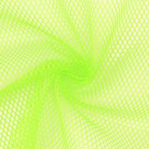 Netzstoff Meshgewebe als Meterware, uni neongrün (Länge am Stück ab: 100cm / Breite: 150cm)