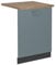 Vicco Tapa del lavavajillas R-Line, Gris Azulado, 60 cm, ET Roble