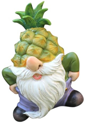 VICASKY Resin Garden Gnome Gnome Figurine Outdoor Garden Decor for Patio Lawn Porch Decor
