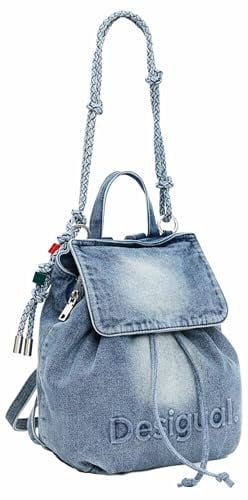 Desigual Half Logo Denim, Zaino da donna, medio