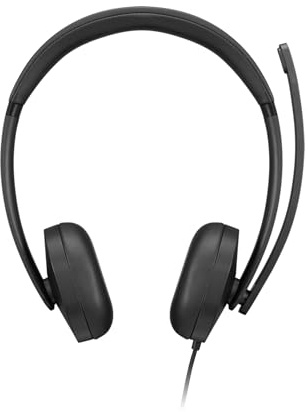 Lenovo 5000 - Headset - On-Ear - kabelgebunden - USB-C - Schwarz - Zertifiziert für Microsoft Teams