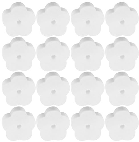 OFFSCH 18 Pcs Éponge Absorbante Huile Forme Fleur Filtre Piscine Spa Mousse Flottante Réutilisable Absorbe Corps Gras et Résidus Protège Système Filtration