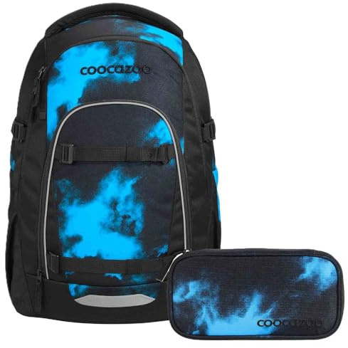 Coocazoo Mate Schulrucksack Set 2tlg. inkl Schlamperbox (Mystic Clouds)