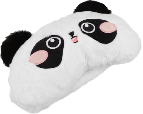 POPETPOP Süßes Nackenkissen fürs Auto in Panda Form aus Plüsch mit Vielseitiger Verwendung und Leicht zu Reinigender Oberfläche für Reisen und Autositzkomfort