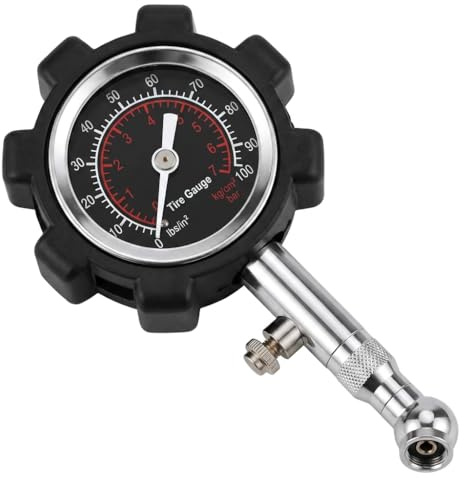 Digital Tyre Pressure Gauge, 7 BAR 100 PSI Car Tyre Tester | Easy pressure checking tool for vehicle maintenance, suitable for cars, motorcycles and everyday tyre inspections