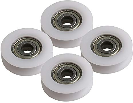 24x5x7mm 625ZZ U-typ Rillenkugellager Führungsrolle Räder Rollen zuletzt tragenden 73 KG für Tür Fenster Kabinett Drucker Packung von 4