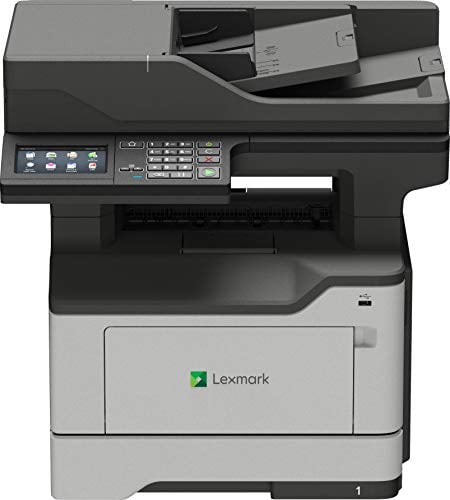 Lexmark MB2546ADWE 4-in-1 Monolaser-Multifunktionsgerät (Drucker, Kopierer, Scanner, Fax, WLAN, LAN, bis zu 44 S./Min., autom. beidseitiger Druck, 10,9 cm-Touchscreen) schwarz/grau