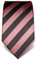 Vincenzo Boretti Cravate homme, pure soie, haute densité de tissage, anti-tâches, anti-salissures, hydrofuge, longue, accessoire élégant pour la chemise et costume - à rayures vieux rose