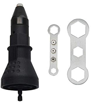 MASO Taladro Eléctrico Inalámbrico Pistola de Remaches - Adaptador de Taladro de Remache Eléctrico Inalámbrico