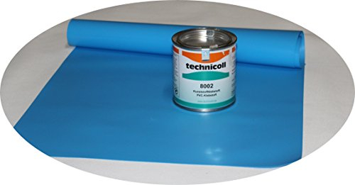 Jeha Pool Reparaturset mit Kleber 290 gr. PVC Kleber Folien Reparaturset Poolflicken + Kleber Schwimmbad Verschiedene Größen (35 x 140 cm)