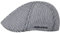 HAMMABURG Stripes Cotton Flatcap - Schirmmütze in Streifenoptik - Unisex - Baumwollcap für alle Jahreszeiten dunkelblau M (56-57 cm)