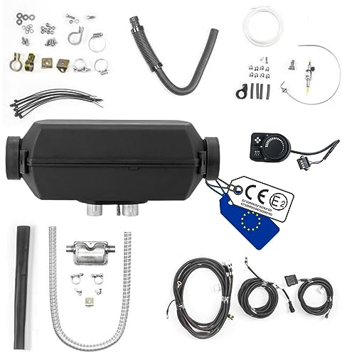 Autoterm Air 2D 2 KW 12 V Diesel riscaldatore ad aria con componente di comando PU-5 e pompa del carburante silenziosa per camper, campervan auto, camion, barca