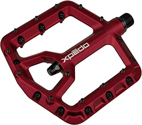 Xpedo Unisex – Erwachsene Trident Pedal, Rot, 9/16