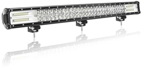 Willpower 28 Zoll LED Arbeitsscheinwerfer Bar 396W LED Scheinwerfer 12V 24V Flutlicht Spotlight LED Lightbar Zusatzscheinwerfer für Auto Offroad Traktor SUV UTV ATV