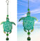 SUNGIRLS Windspiel für Schildkröten, Windspiel, Metall, für den Außenbereich, Schaufenster, Türglocke, Schildkröten-Dekoration für Zuhause, Gedenk-Windspiel, Garten, tolles Geschenk, Grün