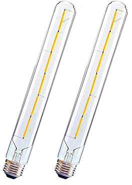 ZRJIA E27 T30 300mm dekorative LED Birnen Vintage Retro Industrie Antike Edison E27 T30 6W 600lm 2700K warmweiß 360 ° 230V, kein Flimmern, Nicht Dimmbar (2 Stück)