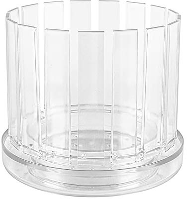 Orchitop Scoop M-Set - Design Orchideentopf inkl. Untersetzer für alle Orchideen, Farbe transparent