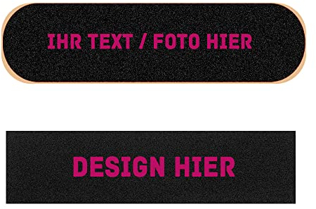 Grivcy Personalisiertes Skateboard Grip Tape mit Ihrem Text/Foto, Custom Longboard Skateboard Scooter Sticker Grip Tape Anti Slip Sandpapier 9x33 Zoll
