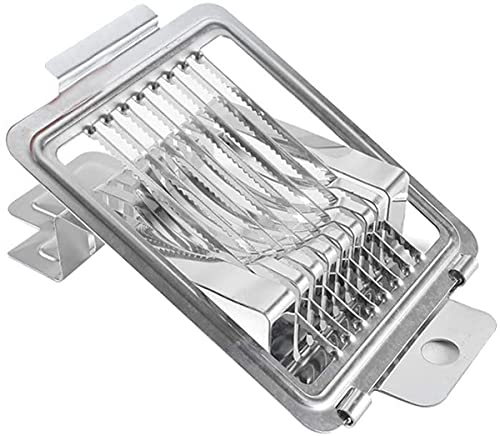 FBWSM Eierschneider Eierteiler aus Edelstahl, Eierschneider 2 in 1 Scheiben und Keile Küchenwerkzeuge für Eier, Eierteiler, geeignet für Gastronomie Profi Küchen