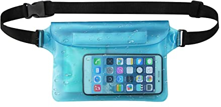 KARELLS wasserdichte Tasche mit Verstellbarem, Wasserdichter Beutel, wasserdichte Bauchtasche, Unterwassertasche Bauchtasche, wasserdichte Tasche Beutel Hülle, wasserdichte Tasche, Blau