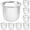Stainless Steel Tea Strainer 8pcs Stainless Steel Tea Filters Metal Teapot Replacements Mesh Strainer Inserts for Coffee Tea Maker Coffee Brewers 5.8 * 4CM Fine Mesh Tea Infuser