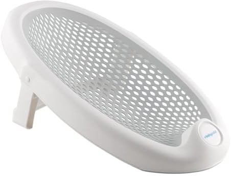 baby-walz Badewannensitz grey - Rutschfest - faltbar zur einfachen Aufbewahrung - rutschfest - für Neugeborene 0-8 Monate - Made in Italy