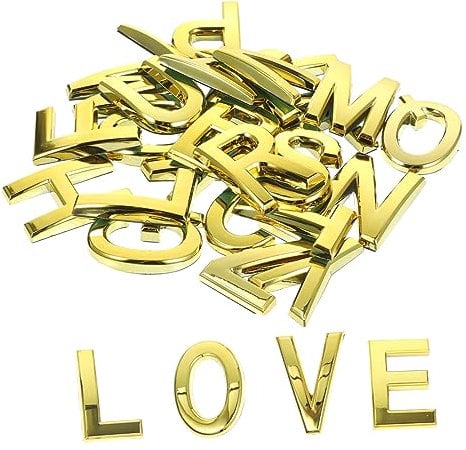 HEMOTON 26st Haustür-buchstabenschild Selbstklebende Briefkastenbriefe Selbstklebende Briefkasten-buchstabenschilder Adressbriefschilder Buchstabe Zeichen Haushalt 7c Alphabet Abs-harz