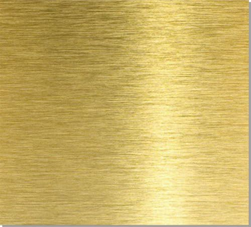 paneles de pared Hoja anodizada de grano recto de 0,5mm 1050 de aluminio anodizado cepillado de 6 colores a elegir de corte dorado claro chapa estriada ( Color : Gold , Size : 0.5x300x300mm 1pcs )