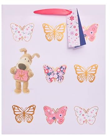 Boofle | Large Gift Bag | Cute Design | Party Bags for Presents | For All Occasions | Thank you, Birthday, Congralutations