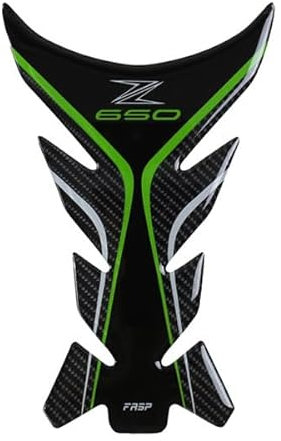 Protège-réservoir 3D pour Kawasaki Z650 Z 650 Vert/Noir