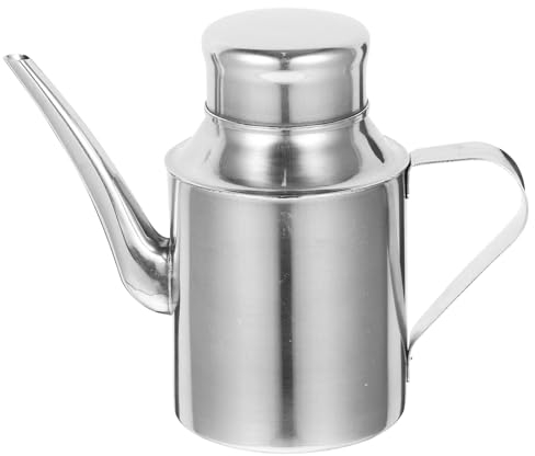 Garneck 3 Pièces Bidon D'huile Pot D'huile De Cuisine Bouteille D'huile Récipient à Huile Bouteille De Sauce Soja Distributeur D'assaisonnement Huilier Métal Épaissir Réservoir D'huile