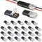 mizikuu 25 Pezzi Connettore Elettrico Rapidi, Connettori Per Auto a 2 Poli per Cavo da 18-22 AWG Pratici Connettori Rapidi Impermeabili Senza Spelatura per Audio, Video, Altoparlanti, Illuminazione