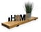 MKGT Rustic Wooden Shelf Handcrafted Wall-Mounted, Handmade Decorative Kitchen, Living Room Decor (Rustic Pine, 100 cm)