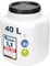 Garronda 40 litros Barril Cuadrado BPA-Libre y Barril para Piensos Boca Ancha Depósito de Agua con Tapa para Sauerkraut y Salmuera para Carne tonel para Agua de Lluvia GD-0088, Blanco