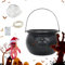 Chaudron de sorcière – Pots décoratifs avec lumières LED, accessoires effrayants multifonctionnels pour fête d'Halloween, table d'entrée, meuble TV, cheminée