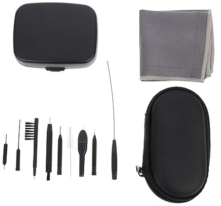 COLLBATH Leichtes und Tragbares Hörgeräte Reinigungsset aus Pvc mit Reinigungsbürste und Aufbewahrungsbox zur Täglichen Ohrenreinigung und Pflege von Hörgeräten