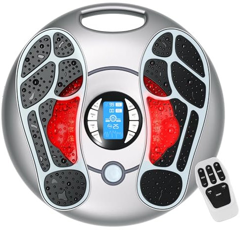 Medic Durchblutungs-stimulator Beine, EMS-Fußmassagegerät für Neuropathie, Fußdurchblutungsstimulator zur Schmerzlinderung und Durchblutungsförderung mit 4 TENS Pads