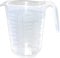 PARENCE.- Doseur en Plastique 1L- Mesure Précise, Grande Capacité 1000ML, Poignée Ergonomique - Graduations transparentes - Compatible Lave Vaisselle