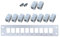 10 Port CAT5e RJ45 Durchgangskupplung Panel mit Rückwandhalterung oder Rackmount für CAT5eUTP STP Verkabelung