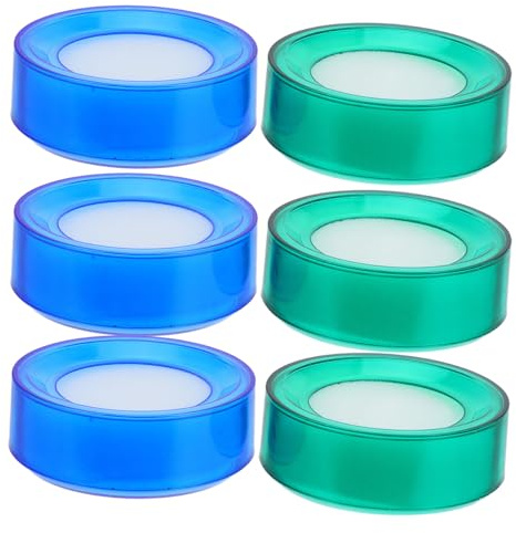 HOMSFOU 6Stücke Fingerfeuchter Effizienter Fingeranfeuchter für Präzises Zählen und Sortieren von Geld Quittungen und Dokumenten Zufällige Farbe