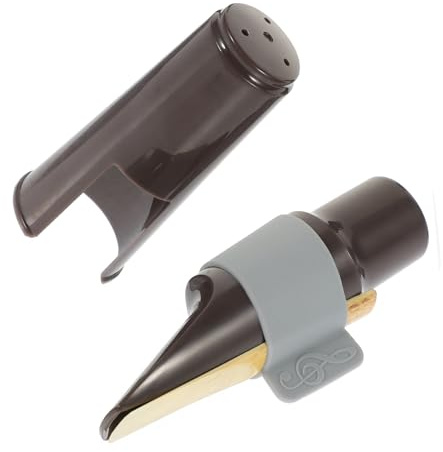UTHCLO Saxophon Blattschraube Ligatur Altsaxophon Zubehör Sax Cap Klemme Schutzkappe Stoßfest