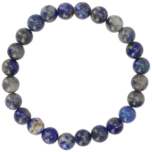 GURU SHOP Mala Armband, Handmala, buddhistischer Schmuck, 6 mm, Lapislazuli