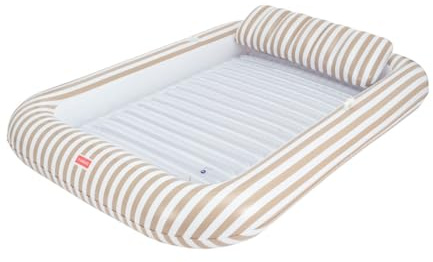 Flamingueo Luftmatratze Pool - Tanning Pool mit Spinkler - Getränkehalter Inklusive - Strapazierfähiges PVC - Extra Groß - Abnehmbares Kissen