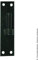 Gond sur platine bout carré - 12 x 4 x 0,3cm