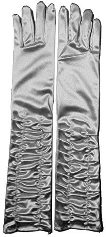 Fashion's island Damen Handschuhe Gr. Einheitsgröße, silber