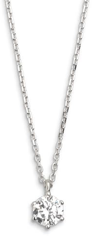 XENOX® Krappe Halskette - Damen Halskette aus hochwertigem 925/- Sterlingsilber mit Zirkonia Stein