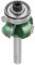 R1/R2/R3 Woodworking Milling Cutter 4 Teeth Trimming Cutter Edge Trimmer Router Bit Tungsten Steel for Trimming After Edge Banding(1/4 * R3)
