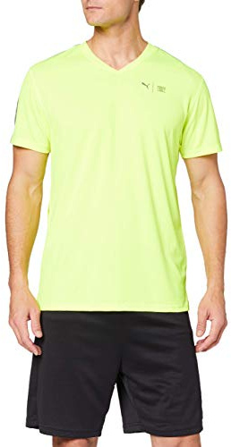 PUMA First Mile Ss Tee T-Shirt - Yellow Alert, Small